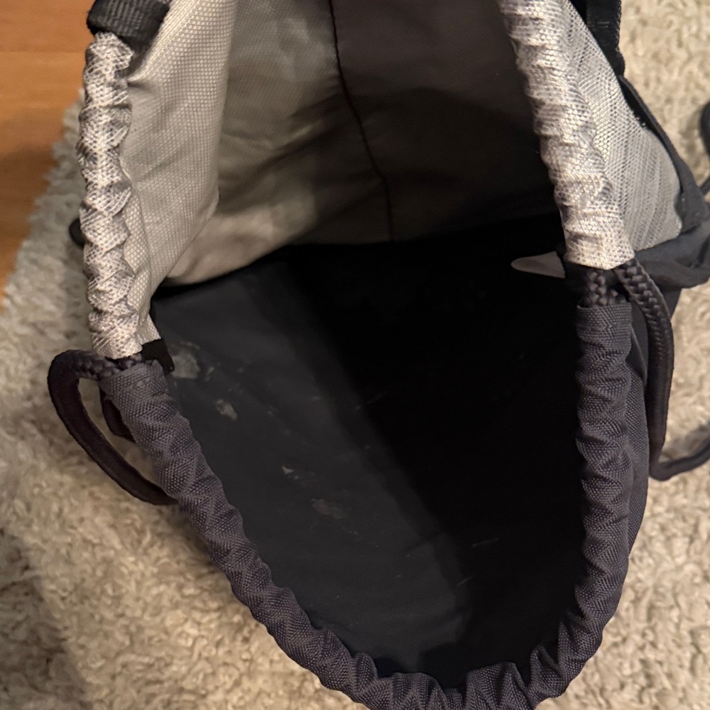 Adidas Gray And Peach Drawstring Backpack - image 5